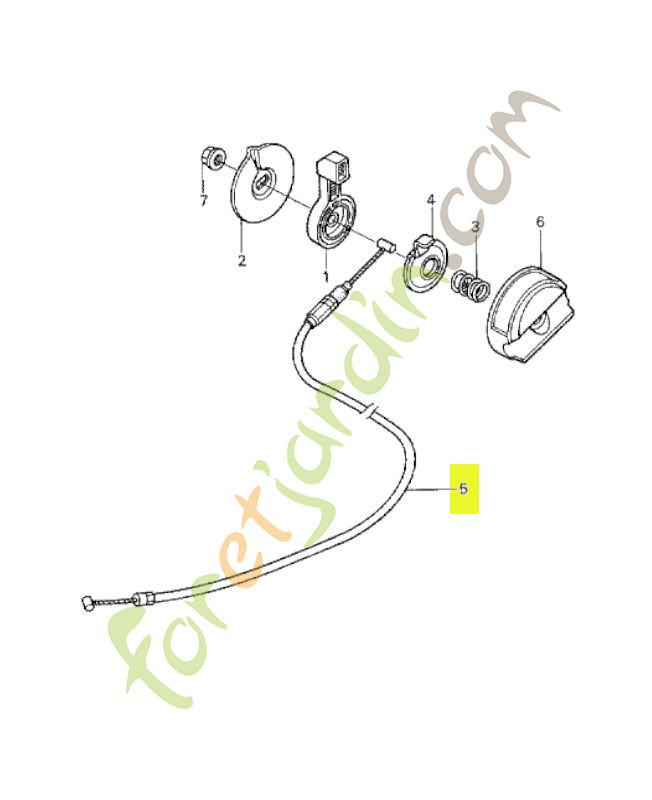 Cable comp. accelerateur réf. Honda 17910VA3013