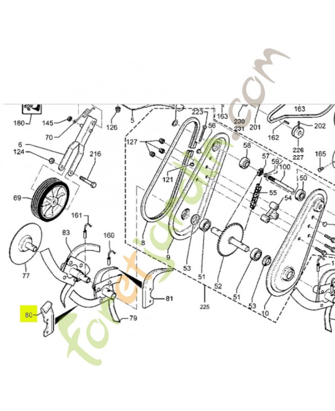 Couteau gauche Honda PB81918