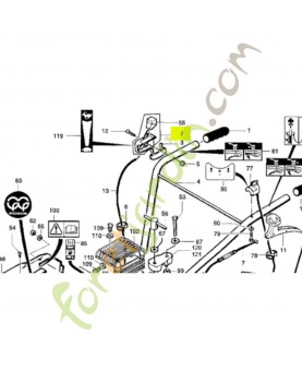 Manette de gaz Honda PB64947