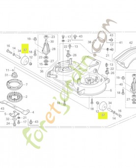 Rouleau d'anti-scalp réf. Honda 80576VK1003
