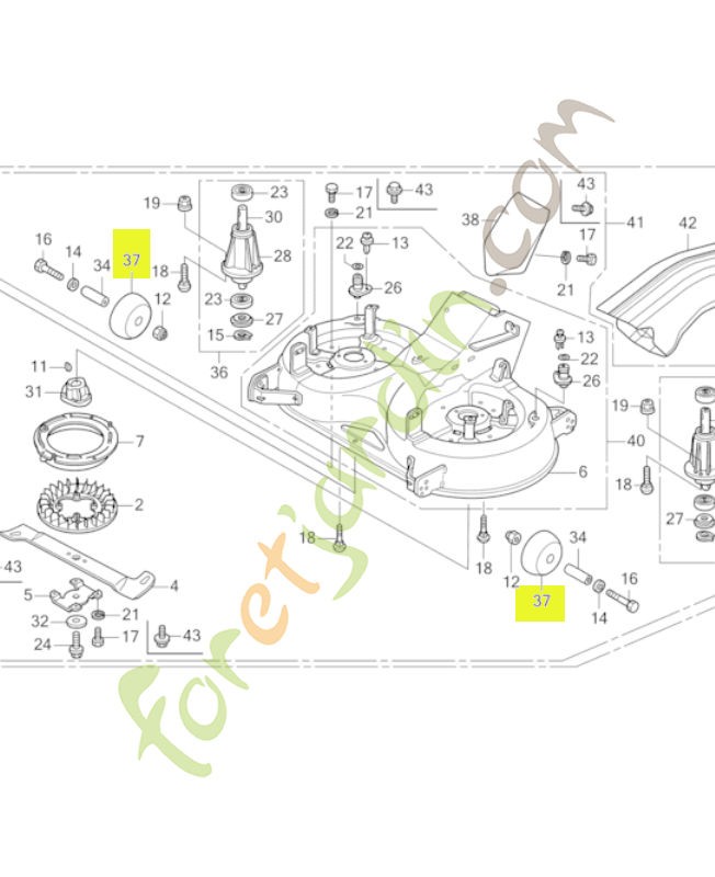 Rouleau d'anti-scalp réf. Honda 80576VK1003