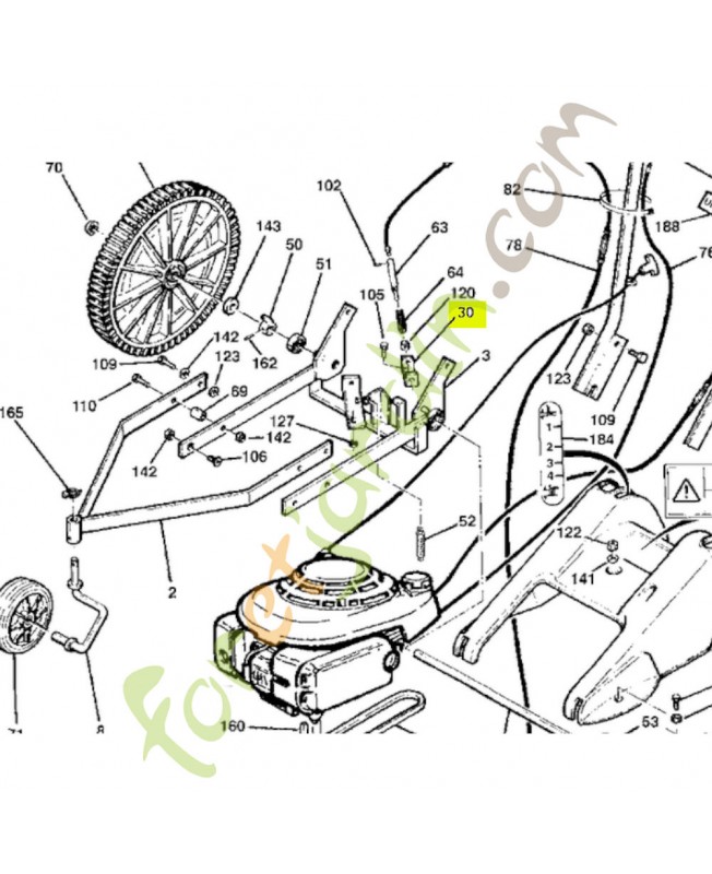 Support axe de verrouilla Honda PB25001008