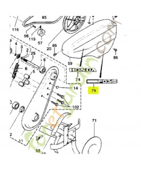 Etiquette fg315 Honda PB21039