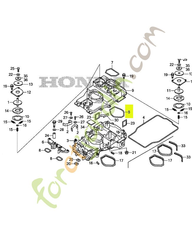 Joint b, chassis réf. Honda 50104VP7020