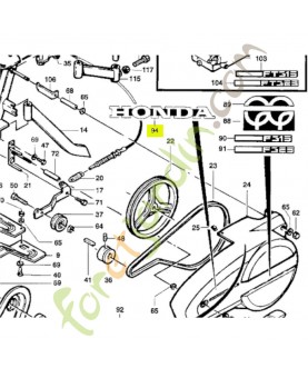 Etiquette honda Honda PB14725