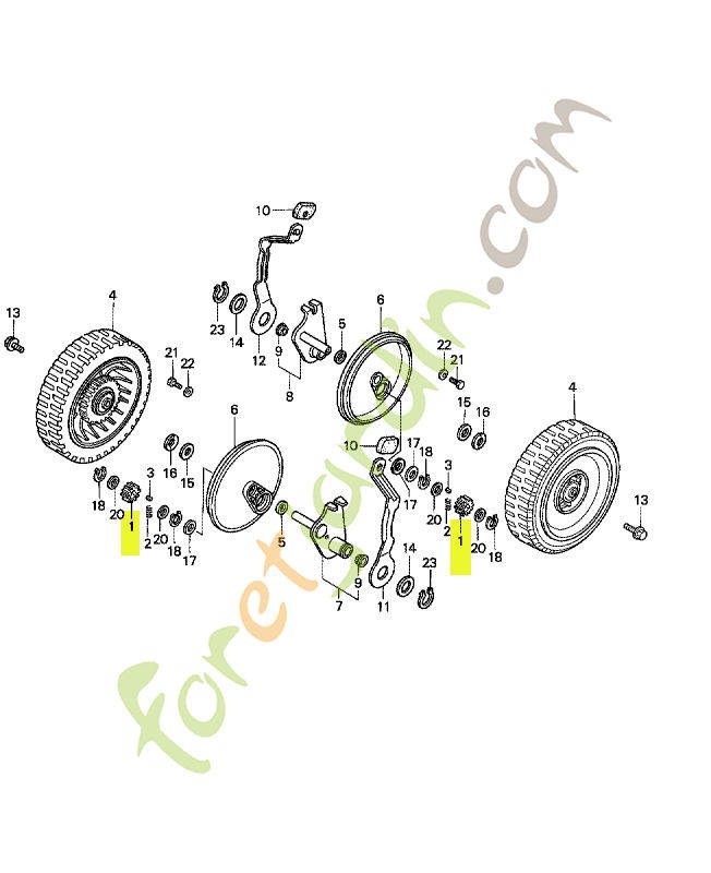 Pignon (13t) réf. Honda 42661VH7000