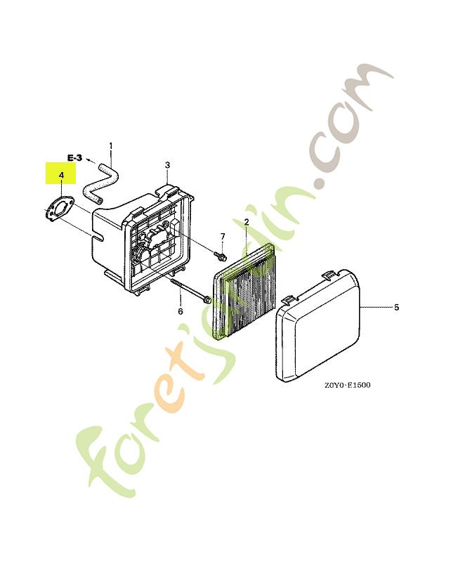 Joint de filtre a air réf. Honda 17228ZM0000
