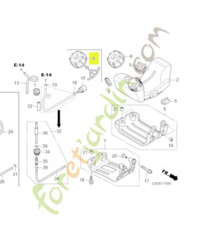 Bouchon de réservoir réf. Honda 17620ZM3818