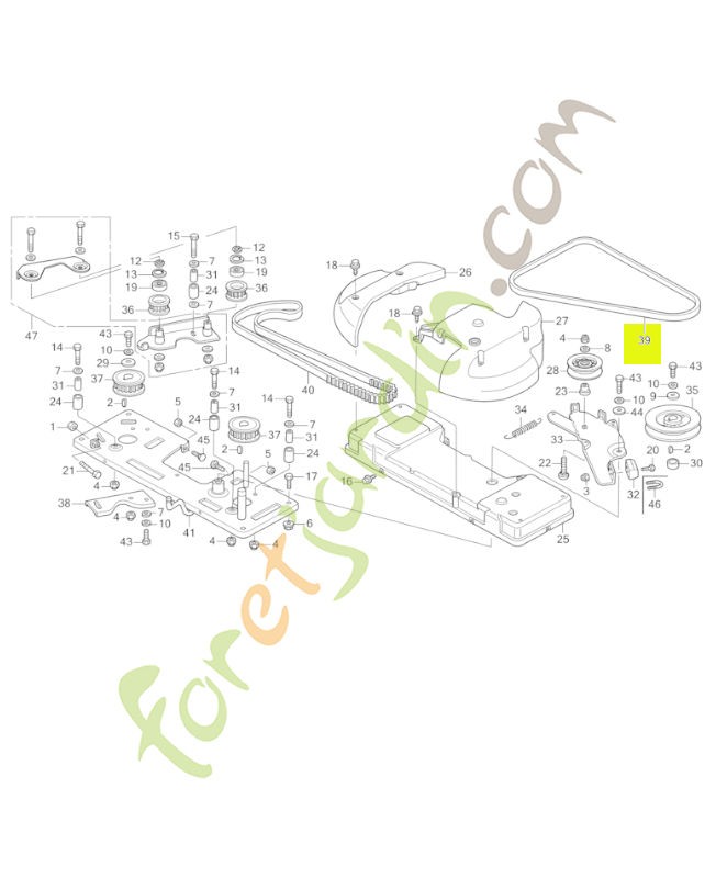 Courroie réf. Honda 80480VK1003