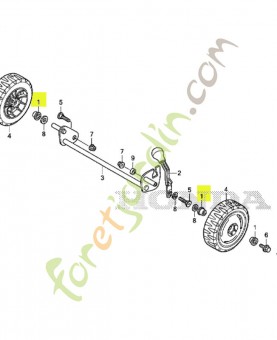 Bague de roue ar. réf. Honda 42716VE0800