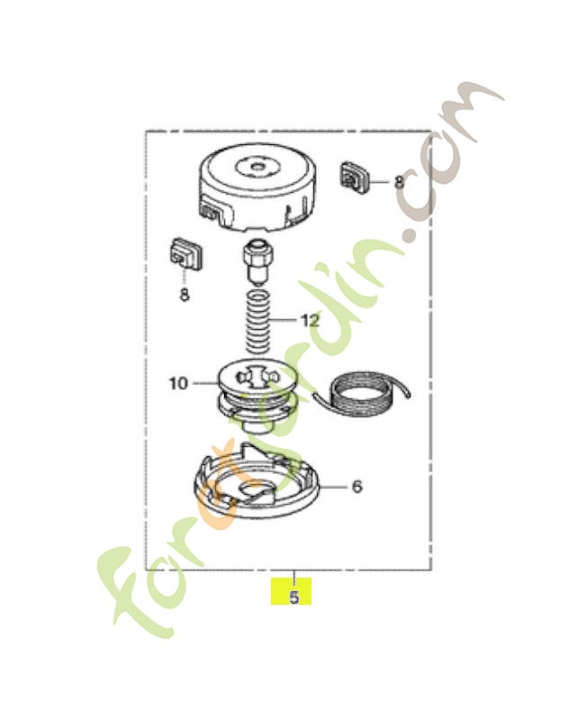 Ens. d'outil de coupe, ny réf. Honda 72560VL6R13