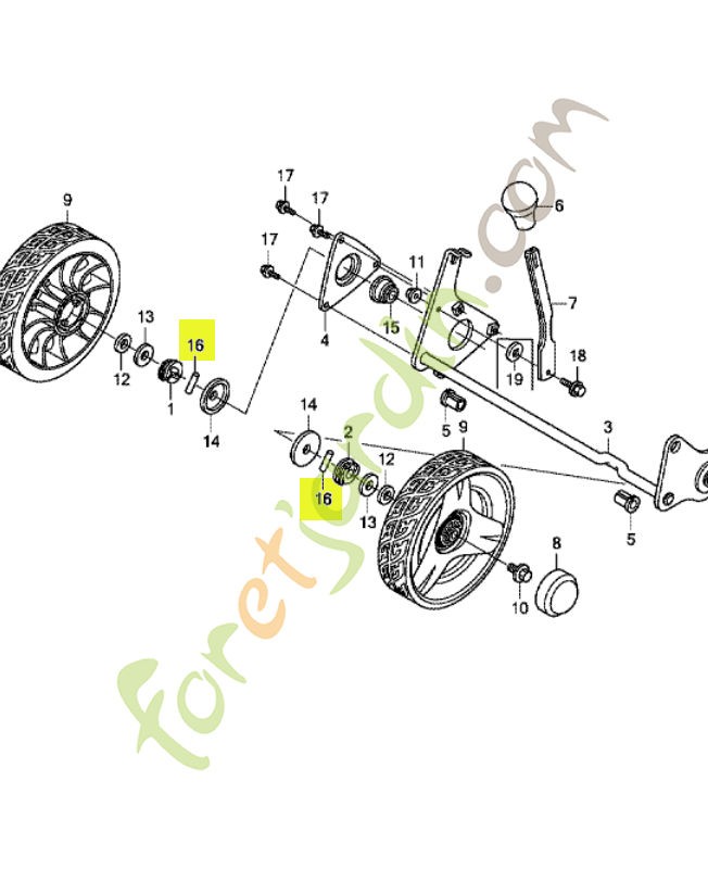 Goupille 5x23.8 réf. Honda 91101VA4801