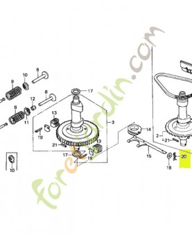 Goupille de blocage, 10mm réf. Honda 80262VK1003