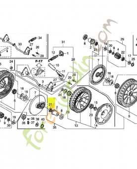 Roulement a billes radial réf. Honda 91051VK8750
