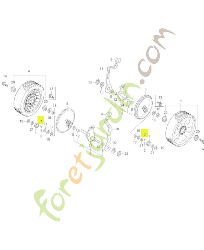 Clavette réf. Honda 80003Y09003