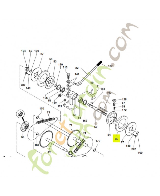 Rondelle elastomere 531008352- Pièce de détachée Husqvarna