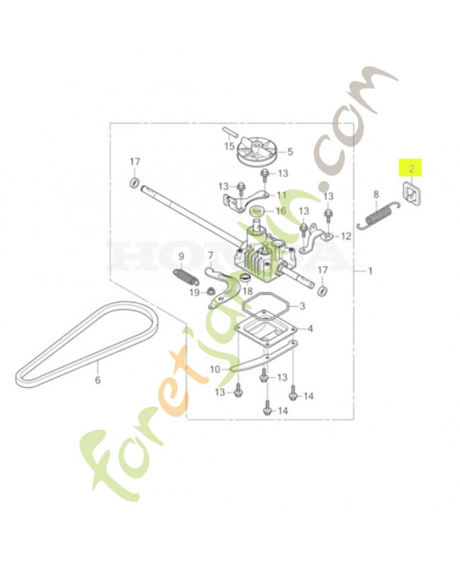 Plaque de ressort réf. Honda 21557VE0800