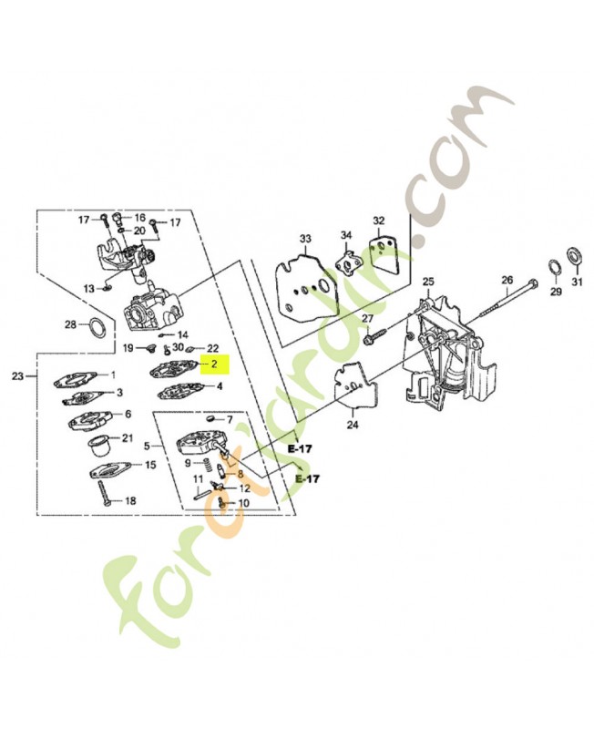 Joint de pompe réf. Honda 16011Z0H013