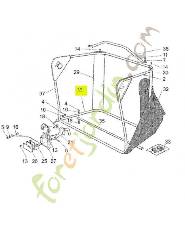 Châssis inférieur Honda CG84801103H0