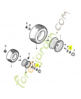 Circlip exterieur, (5/8") réf. Honda 90653772000