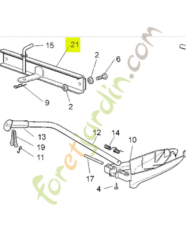 Tige Honda référence CG82033103H1