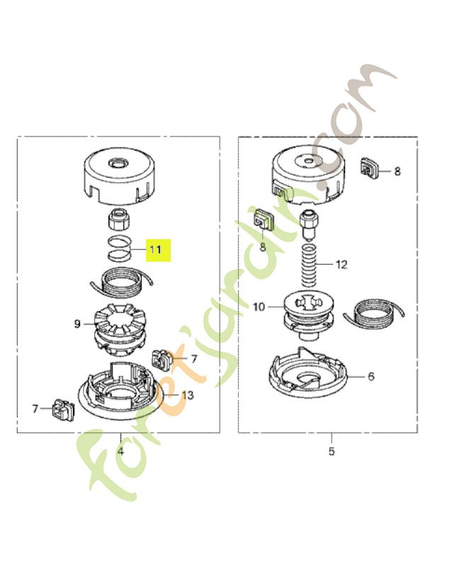 Ressort réf. Honda 72564VL6P31