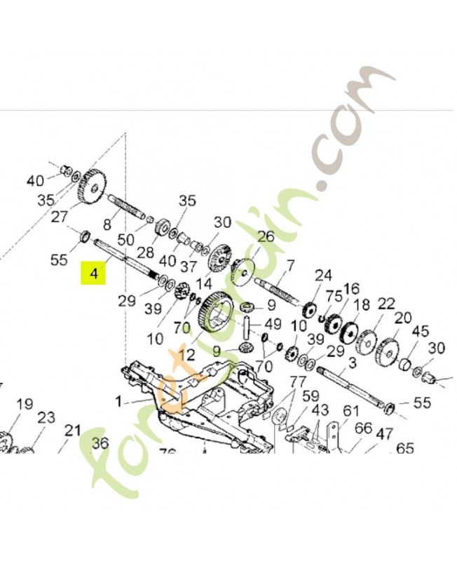 Demi-arbre LONGUEUR 11-63/64 Honda référence CG775028H0 remplace référence 80309-Y09-003