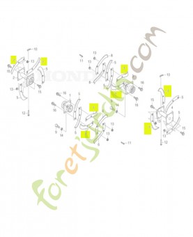 Lame b de rotor réf. Honda...