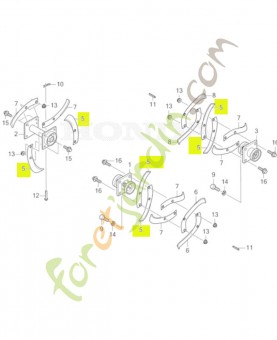 Lame a de rotor réf. Honda 72461V24000
