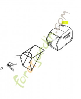 Toile de bac d'herbe réf. Honda 81320VG0013