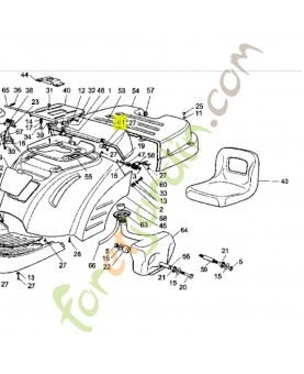 Plaque Honda référence CG27546003H0