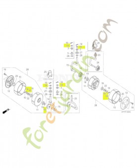 Rondelle de butee, 6.2x14 réf. Honda 90505VP7000