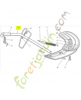 Poignée Honda référence CG27394003H2