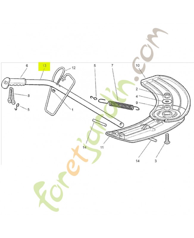 Poignée Honda référence CG27394003H2