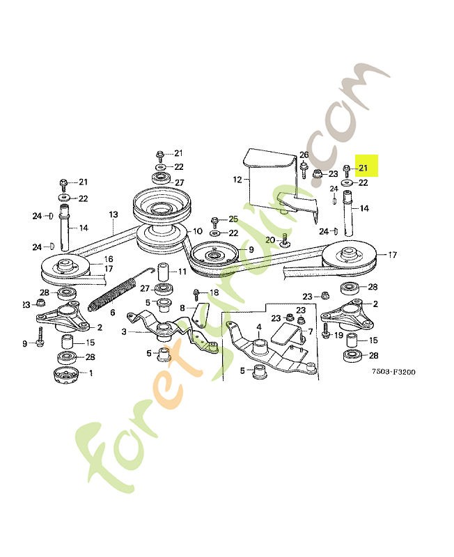 Boulon . Honda 90110VA4000