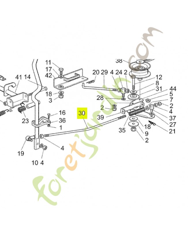 Tige Honda référence CG27034078H0