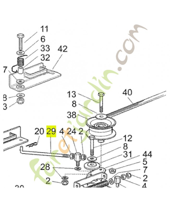 Tige Honda référence  CG27034077H1 et CG27034077H0