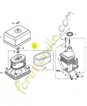 Élément de filtre a air réf. Honda 17210ZE0505
