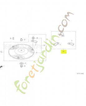 Ens. lame, rotative réf. Honda 72515VP7A00