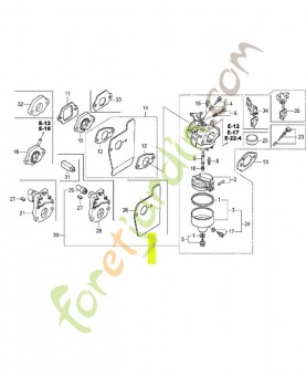 Carburateur (bb62w c réf. Honda 16100Z0L023
