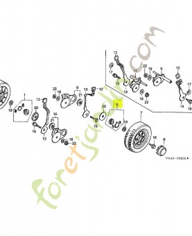 Support comp. rochet d. réf. Honda 23510VB5803