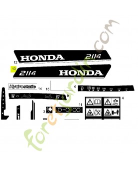Etiquette Honda CG14358105H0