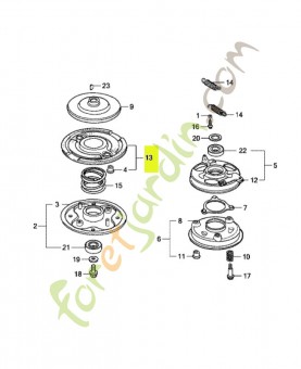 Disque comp. mene réf. Honda 75150VA3J01