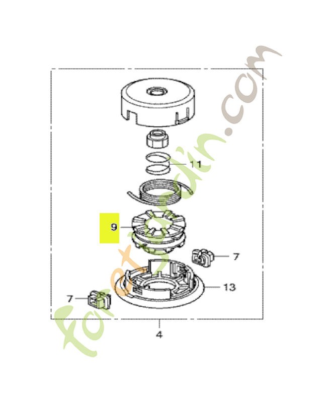 Tiroir réf. Honda 72563VL6P31