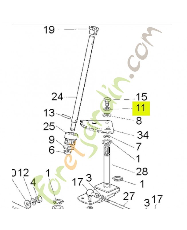 Rondelle grower Honda CG12583501H0