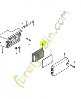 Element de filtre a air réf. Honda 17211ZG9M00