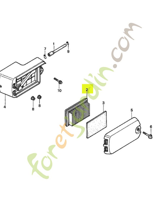 Element de filtre a air réf. Honda 17211ZG9M00