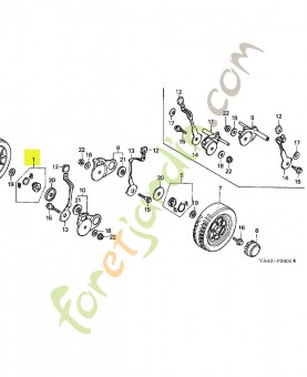 Support comp. rochet g. réf. Honda 23520VB5803