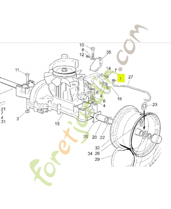 Fixation Honda référence CG12000930H0
