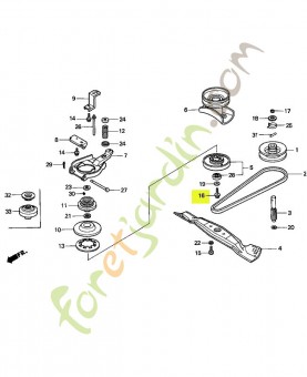 Boulon hex., 10x25 réf. Honda 90105VA3J01